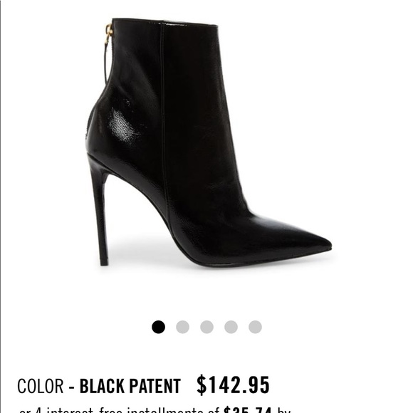 Steve Madden Black Patent Leather Booties - Picture 2 of 6